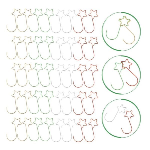 hooks & rails 80pcs christmas tree hanging iron decorative hook xmas party supplies
